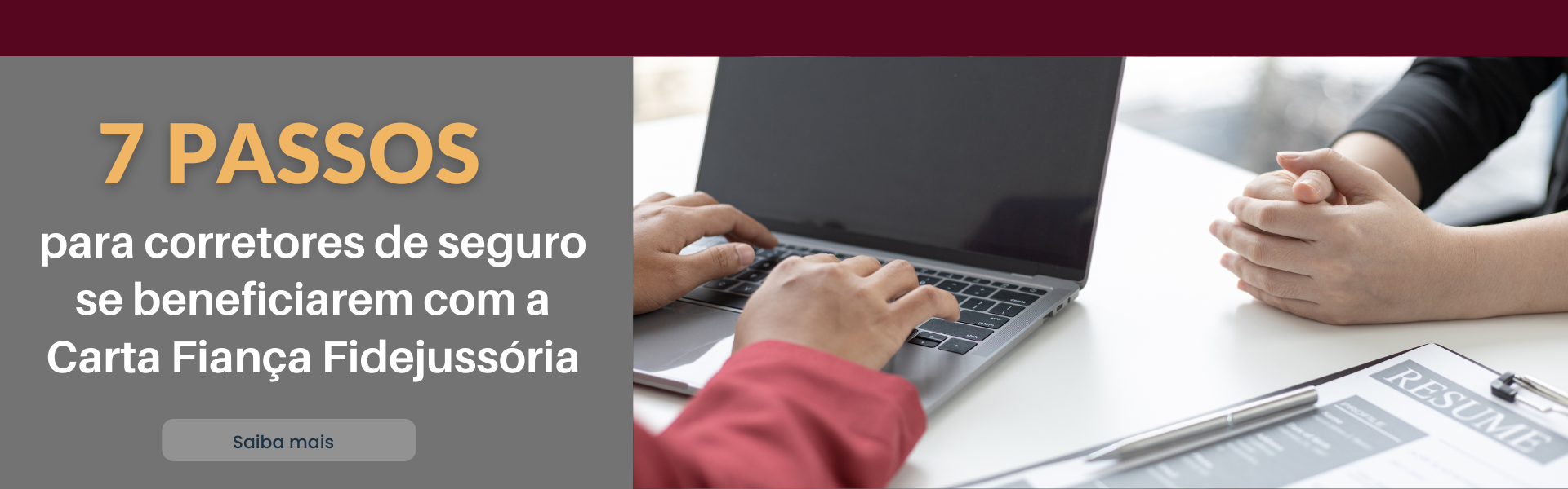 7 PASSOS PARA CORRETORES DE SEGURO SE BENEFICIAREM COM A CARTA FIANÇA FIDEJUSSÓRIA 7 PASSOS PARA CORRETORES DE SEGURO SE BENEFICIAREM COM A CARTA FIANÇA FIDEJUSSÓRIA